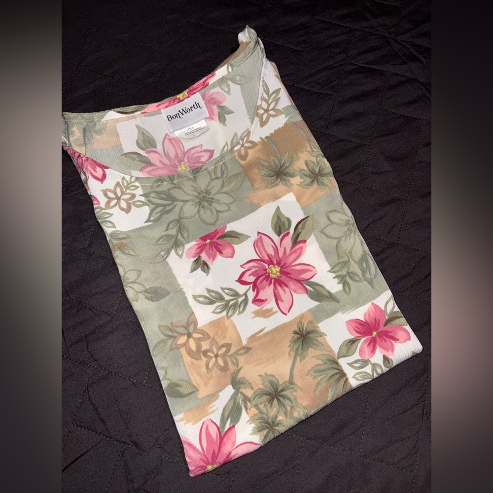 $5.00 DROP
BonWorth Floral Sleeveless Blouse Size Large #1146